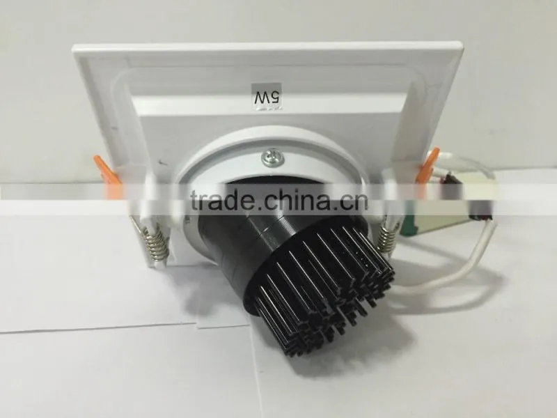 5W Square recessed down light ceiling light 10w at 15w ceiling for south american ceiling