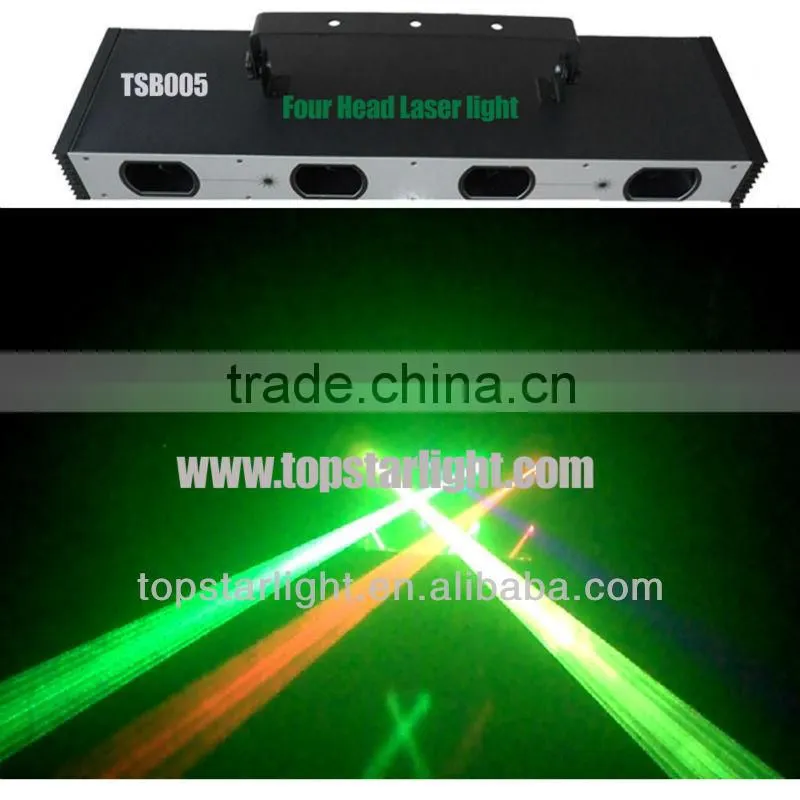 wholesale 4 head laser light Four Head Green &red laser