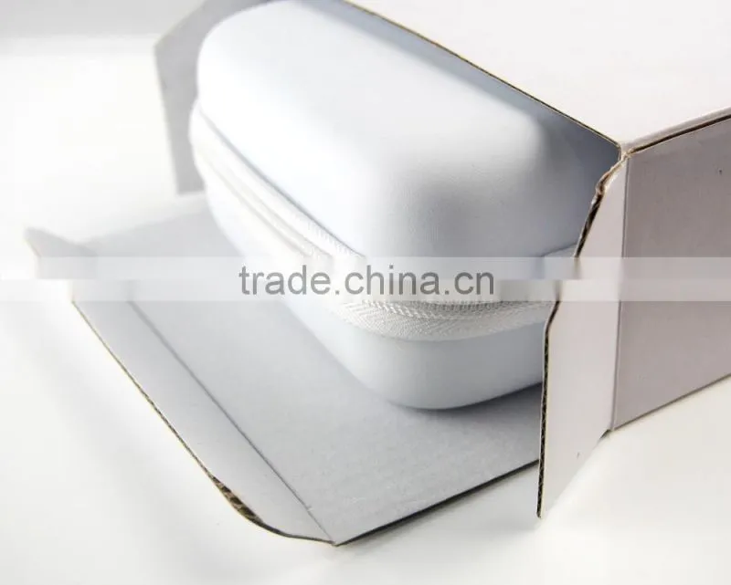 For traveling use and promotion gift computer accessories headphone+2.4G wireless mouse+LED light EVA leather case set