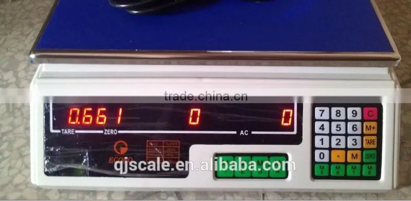electronic digital price computing scale for market useage or household
