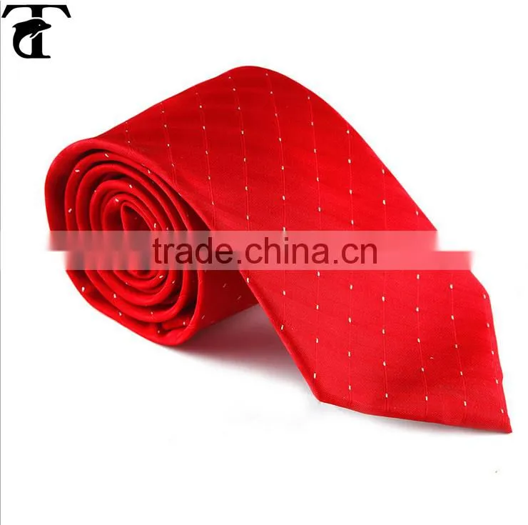 fashion printing design weddiing tie red party necktie for mens