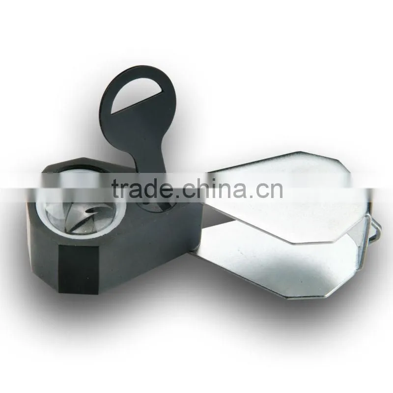 10x Magnification Triplet Lens with 6 Built-in LED Light 21mm Jeweler Loupe