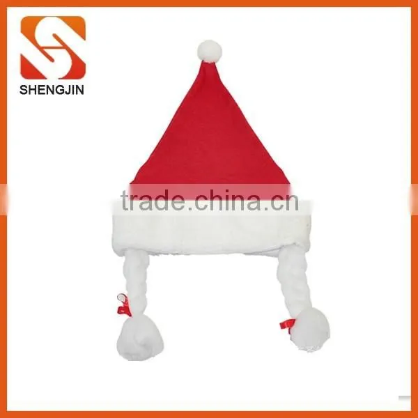 SJ-6876 YIWU velvet Santa Clause Party Christmas Hat supplier