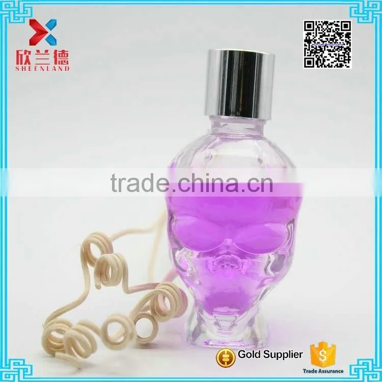 Hot Sale 50ml Cool Design Alien Shaped Transparent Glass Wine Bottles