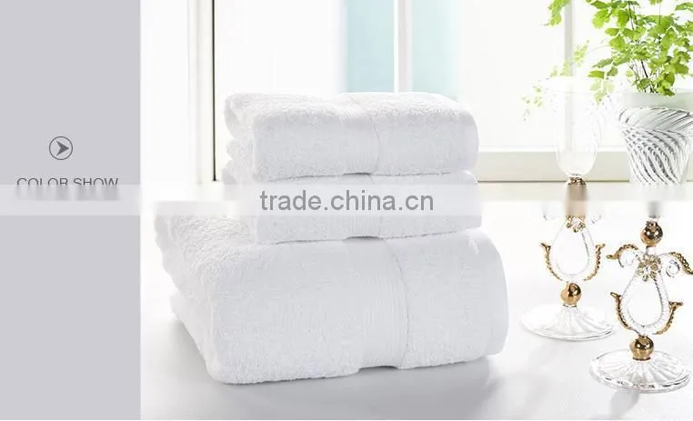 "super absorbent cheap white cotton hand towel restaurant with CE certificate