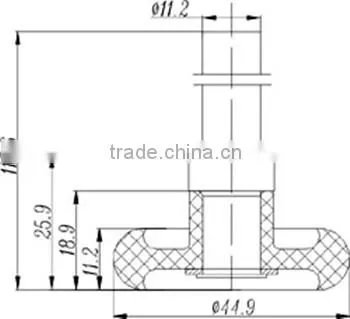 42-0052 pu roller heavy duty ball bearing plastic nylon v groove window roller conveyor sliding door roller