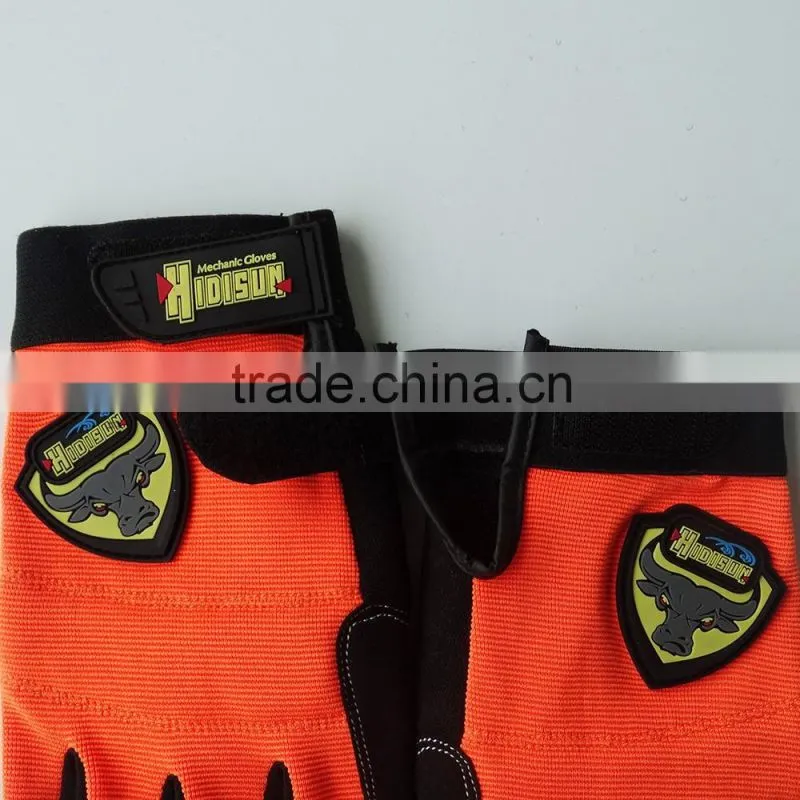 Microfiber and shockproof palm custom cycling gloves