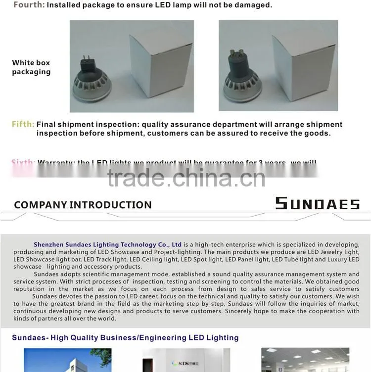 LED spotlight GU10 series 7W warm white cool white gu10 led spotlight spot bulb AC85-265V