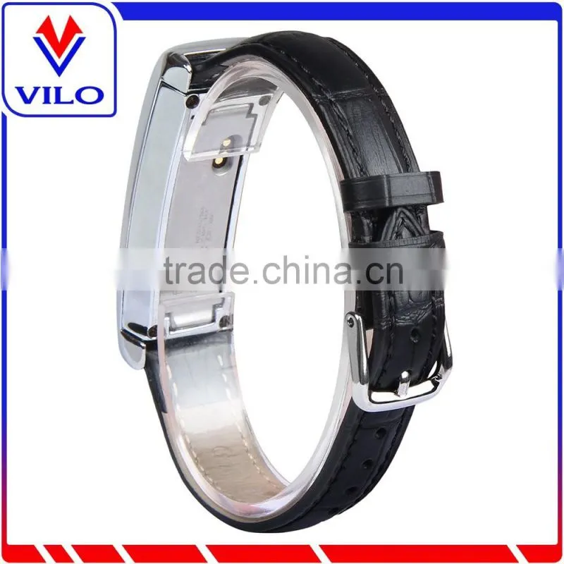 Hot selling Crocodile Genuine leather Wristband Replacement Band for Fitbit Alta Band with Metal frame