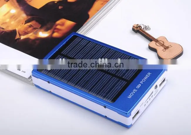 The portable Solar Charger outdoor sports 8000mah Solar Power Bank