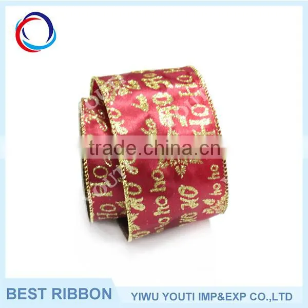 Most popular christmas decoration ribbon,satin ribbon