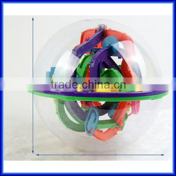 High quality plastic children intellect 3D puzzle maze ball/educational puzzle toy