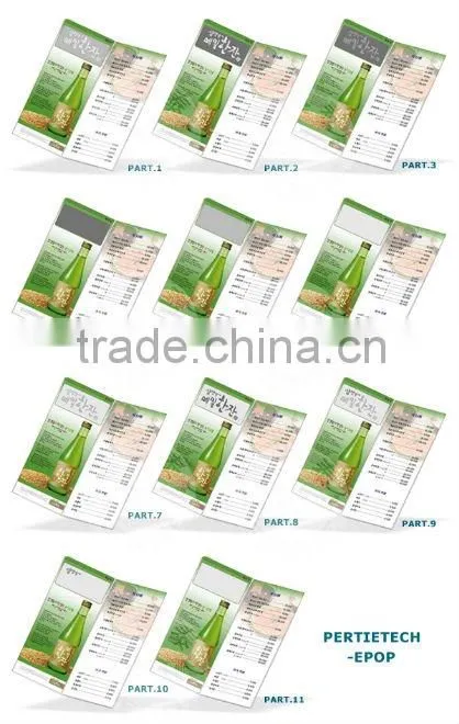 indoor advertising shelf label display with electronic ink display item new ad technology