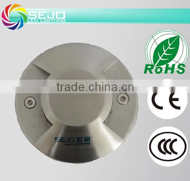 High power LED ground light 3W 304 stsinless steel IP68