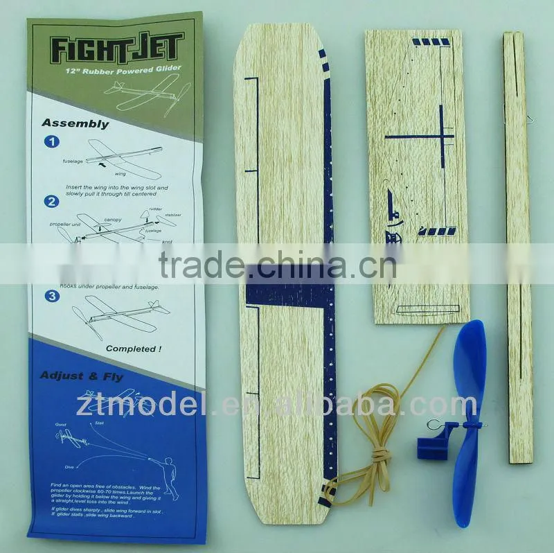 Sky Boy - Fight Jet 12 Balsa Rubber Powered Glider