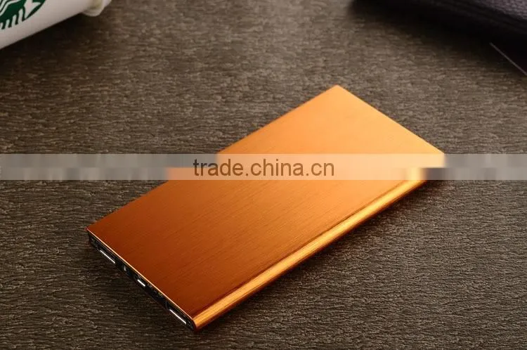 2015 unique design Dual USB Portable mobile power bank