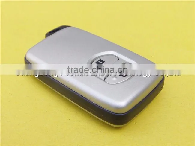 2 buttons smart remote key shell case for Toyota Camry Highlander valet emergency key