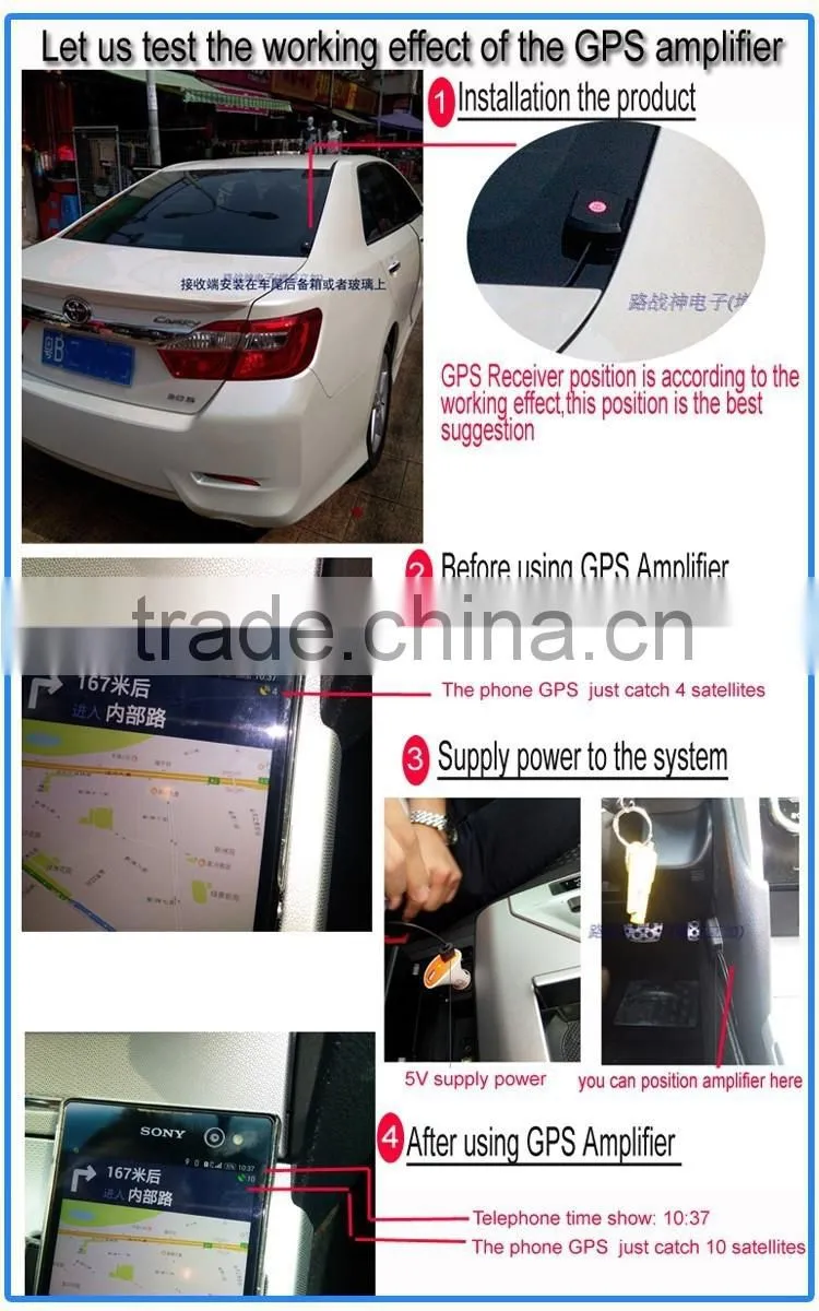 Car GPS audio amplifier antenna gps tracking amplifier car used amplifier with high power
