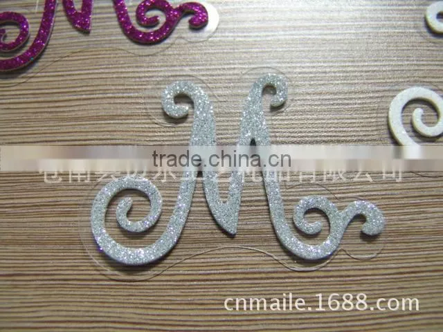 PVC Transparent glitter sticker