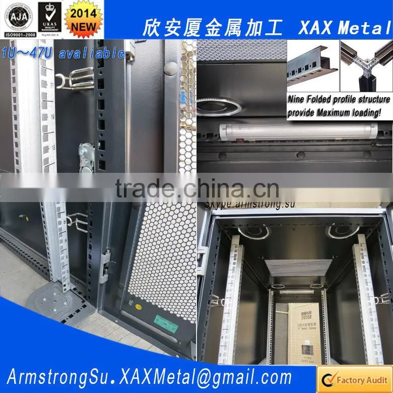 XAX4708KS 47U nine & sixteen folded profile 19inch 19" 482mm 465.1mm widthRack mount Rackmount Server Cabinet