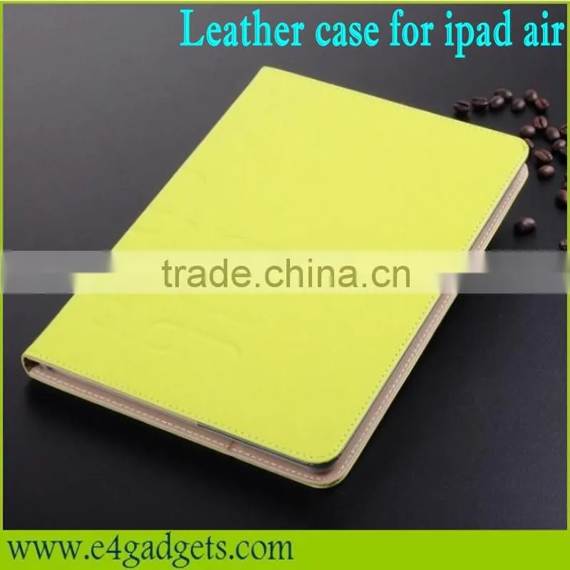 Wholesales High Quality luxury PU Leather flip Case for ipad air smart case
