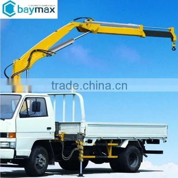 2 tons mini knuckle boom hoist crane for trucks