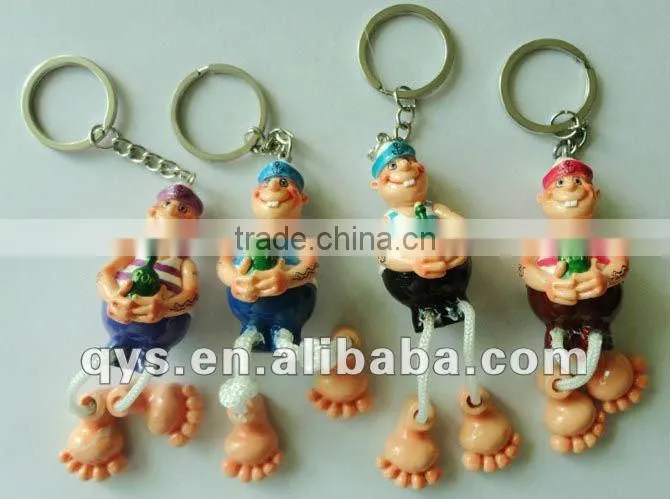 longipedate toy fashion key chain
