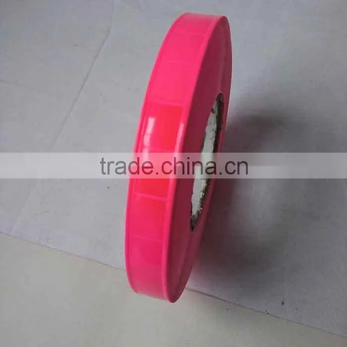 Pink 20MM fire resistant PVC reflective tape
