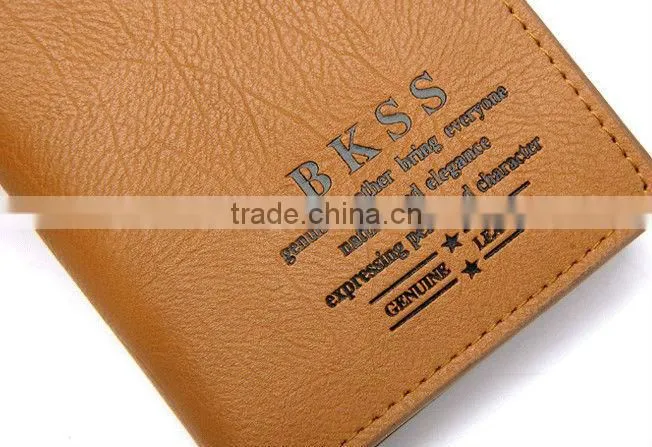 business card wallet,fashion men leather wallet,PU wallet with logo custom