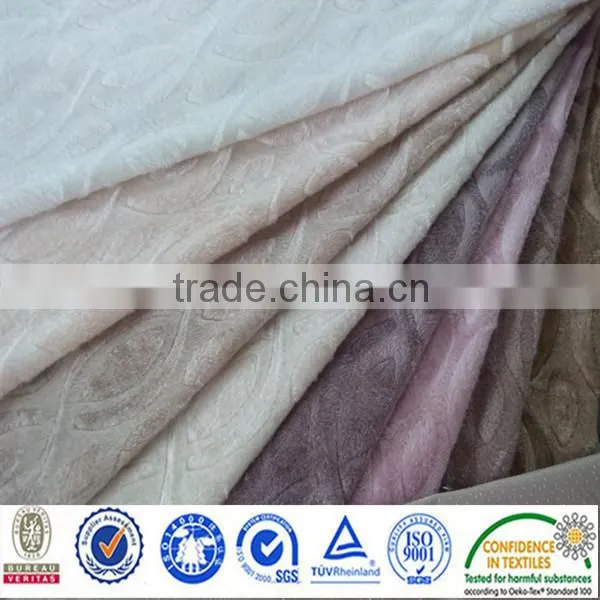 short har anti-slip velvet polyester fabric