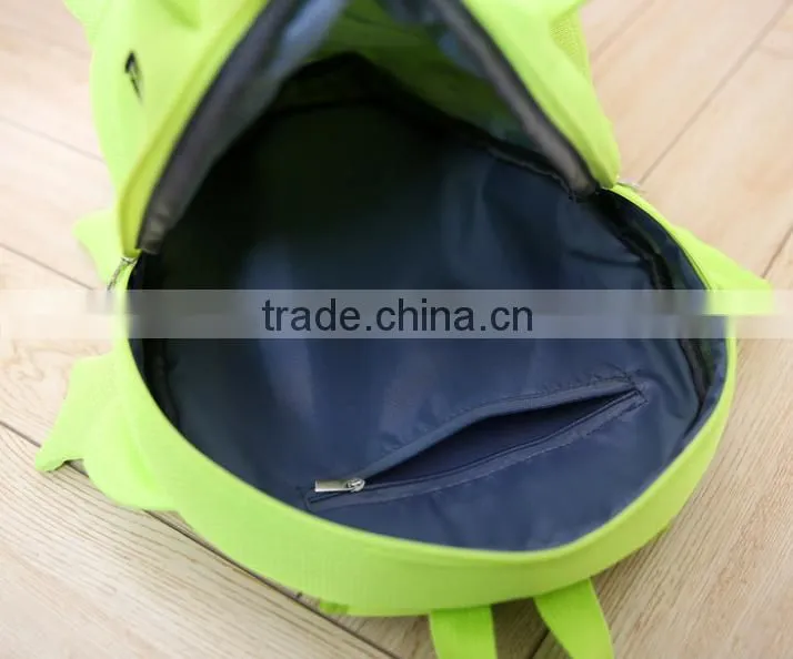 2016 new design backpack cute dinosaur backpack hot sell child's bag