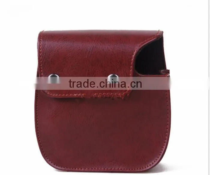 Factory lovely stylish leather Camera Bag for girl in Dongguan