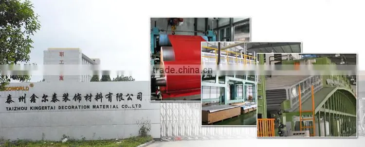 Greenbond fireproof coating wall paneling materials aluminum composite panel