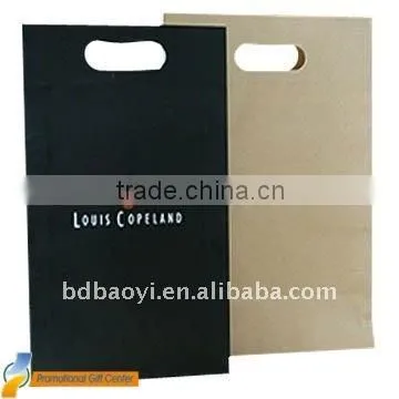 Die cut handle plastic packaging bag alibaba China
