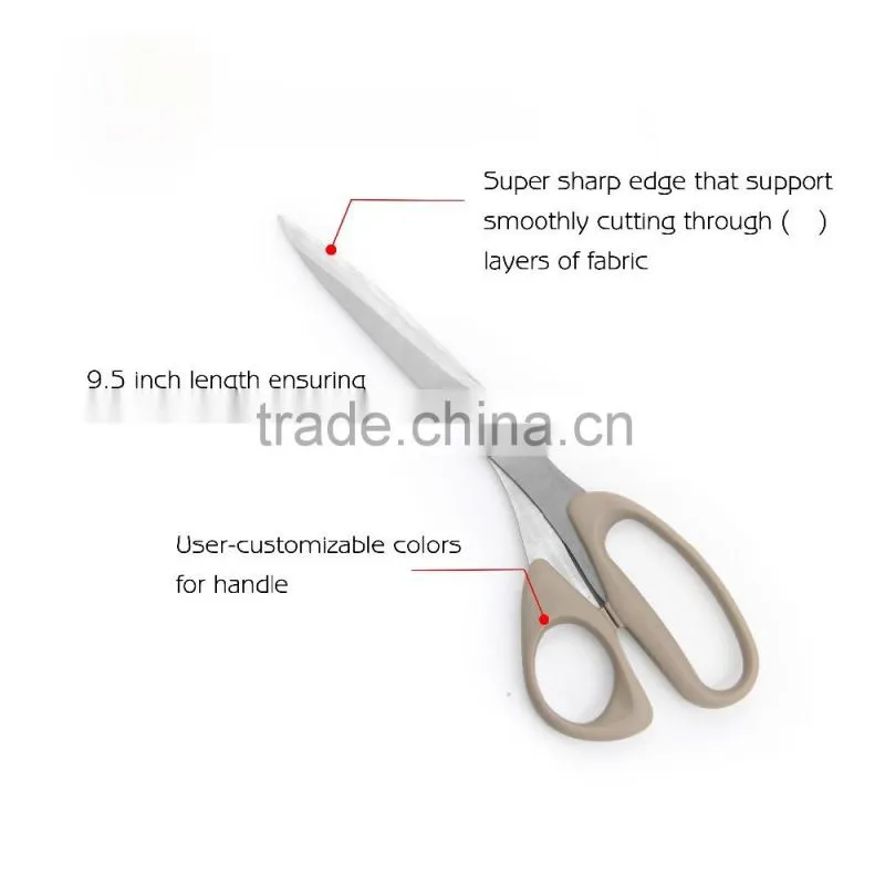 HS059 Professional Stainless Steel fabric Cutting Sewing Scissors 9.5''