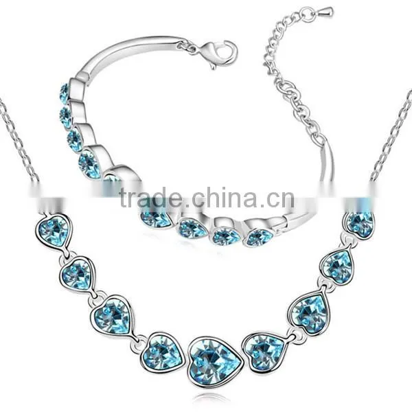 crystal beautiful wholesale jewelry set, bridal jewelry set