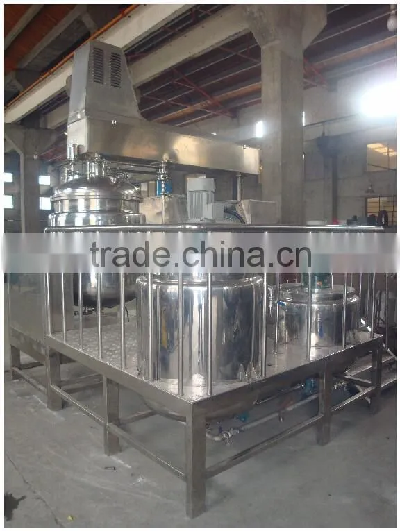 650L easy discharge lotion cream vacuum making machine