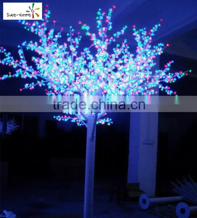 Colorful stickable led light beautiful cherry nail led nail uv lamp with nice design artificial cherry blossom tree