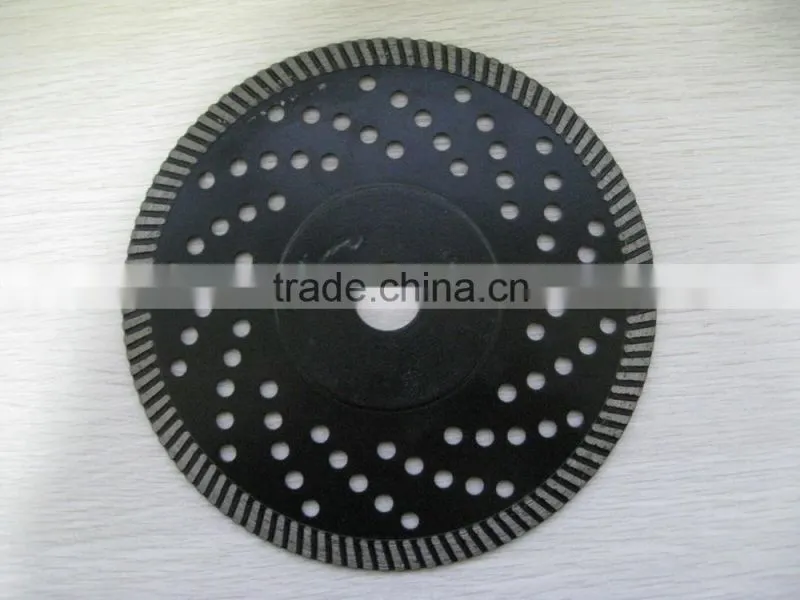 180*2.4*22.3/1.8mm hot pressed continusous rim diamond saw blade with flanged professional ceramic cutting