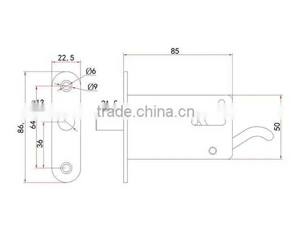 China supplier factory Steel safety cylinder door lock