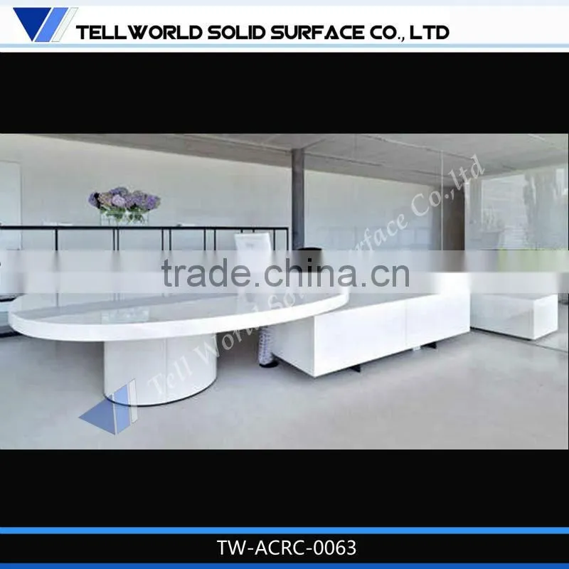 Solid Surface Reception Desk/Office Furniture/Front Table