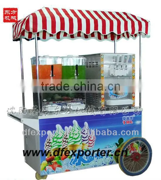 ice cream and pulp juice machine combination