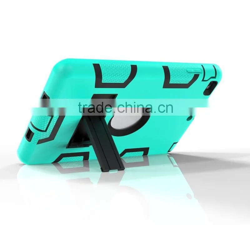 Fashion and special designde Contrast color tablet case for ipad mini 3 with kickstand