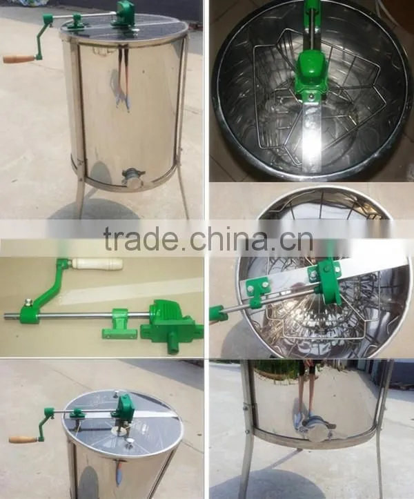 Trade Assurance! High Quality stainless steel manual type Honey Extractor with 2 frames,3 frames, 4 frames