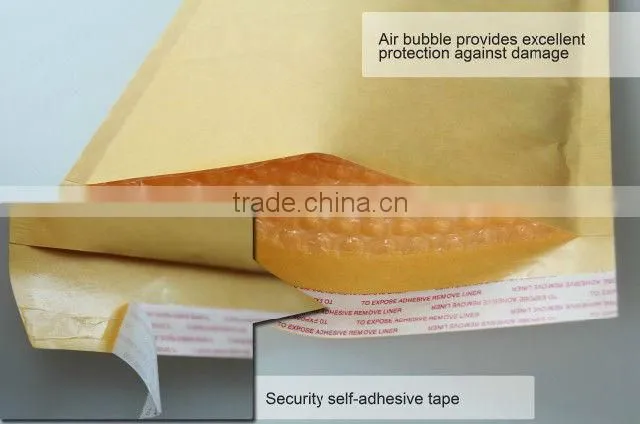 High Quality Kraft Air Bubble Mailer with PE Bubble
