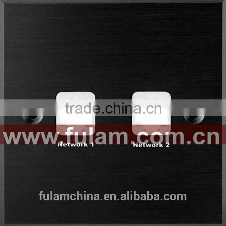 Aluminum Smart home OEM multi plug wall socket