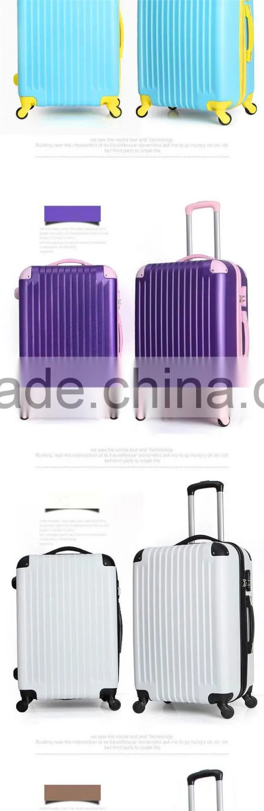 Baigou new ABS aluminum trolley suitcase fashion style suitcase top quality suitcase