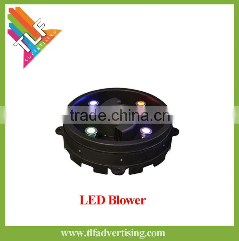5m LED lighting Inflatable pillar with custom digital printing with rotatable base blower LED inflatable tube with rotate blower