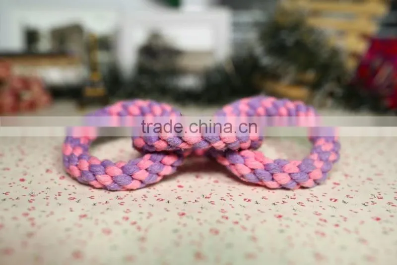 Three rings dog rope toy