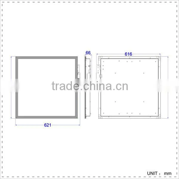 Dimmable 36w 600x600mm led Paneli dritat